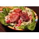 450g Salát „ KRÁLOVSKÝ ” - zeleninový salát s grilovanou mozzarellou zabalenou v parmské šunce + pizza pane